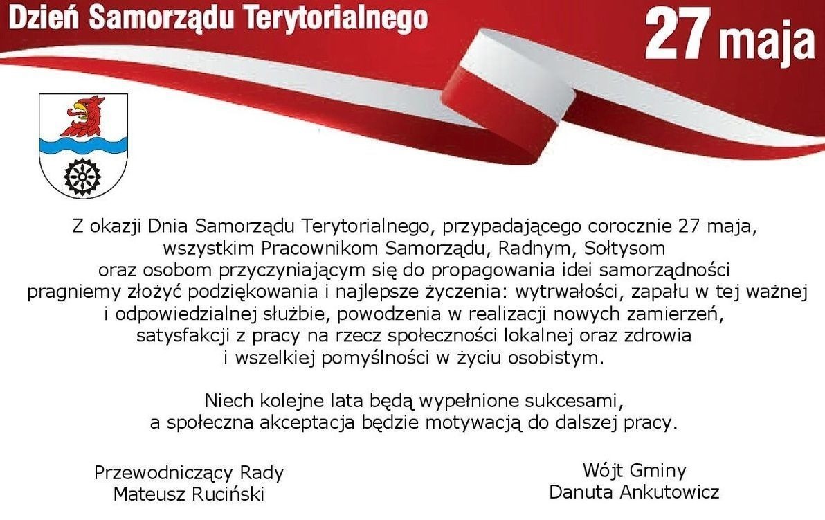 Zdjęcie do 27 maja - Dzień Samorządu Terytorialnego